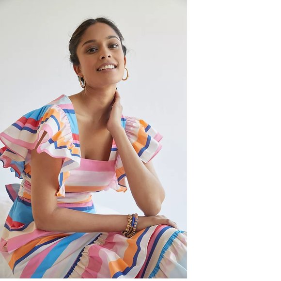 Plenty by Tracy Reese Ruffled Maxi Dress - Picture 3 of 10